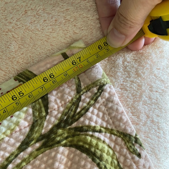 WAVERLY Tiger Lily Matlasse Shower Curtain PEACH Blush 2 Ralph Lauren Bath Towel - Picture 12 of 14